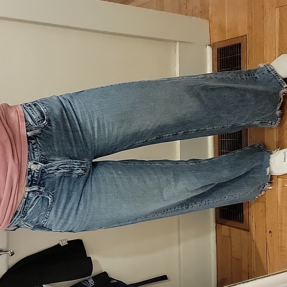 American Eagle Outfitters Denim - American Eagle Women's Blue Wide-Leg Jeans